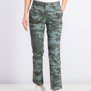 Gap Military Camoflauge Cotton Midrise Safari Slim Stretch Ankle Pants Size 0